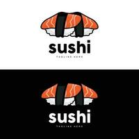 Sushi logotipo, japonês velozes Comida projeto, vetor ícone modelo símbolo