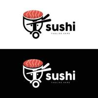 Sushi logotipo, japonês velozes Comida projeto, vetor ícone modelo símbolo