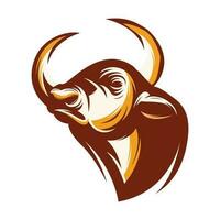 mascote bull esport para logotipo de esportes e esports vetor