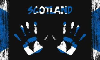 vetor bandeira do Escócia com uma Palma