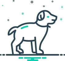ícone de mistura para cachorro vetor