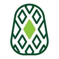 ovo ícone duotônico verde cor Páscoa símbolo ilustração. vetor