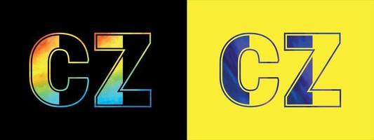 carta cz logotipo Projeto vetor modelo. criativo moderno luxuoso logótipo para corporativo o negócio identidade