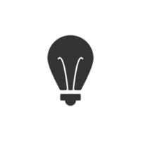 luz lâmpada isolado simples vetor ícone ilustração