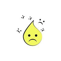 emoji triste vetor ícone ilustração