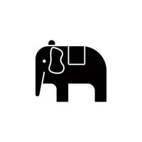 elefante circo estilo vetor ícone ilustração