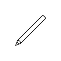 lápis conceito linha vetor ícone ilustração