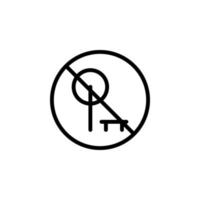 proibição para andar vetor ícone ilustração