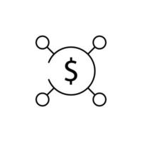 moeda, investimento vetor ícone ilustração
