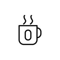 ilustração do ícone do vetor de café