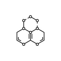 moléculas vetor ícone ilustração