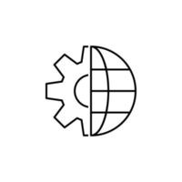 ilustração do ícone do vetor do globo