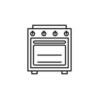 queimador forno, cozinhando faixa, gás alcance fogão vetor ícone ilustração