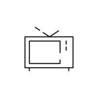 televisão, retro vetor ícone ilustração