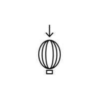 ballon baixa vetor ícone ilustração