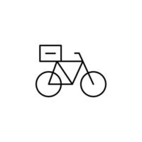 Entrega bicicleta vetor ícone ilustração