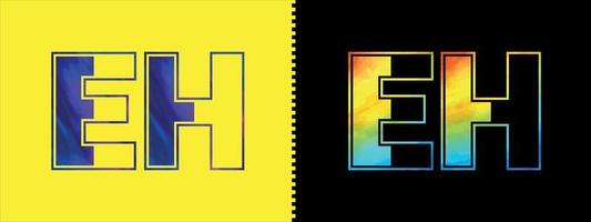 carta Eh logotipo Projeto vetor modelo. criativo moderno luxuoso logótipo para corporativo o negócio identidade