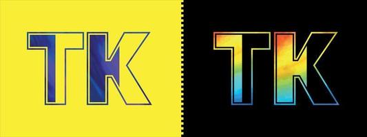 carta tk logotipo Projeto vetor modelo. criativo moderno luxuoso logótipo para corporativo o negócio identidade