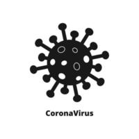 coronavírus em fundo branco. novo coronavírus covid 19 ncov - vetor