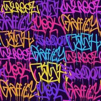 grafite fundo com marcador cartas, brilhante colori letras Tag vetor