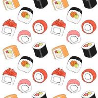 Sushi fundo padronizar. vetor ilustração.