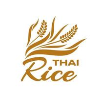 tailandês arroz, ásia comida, agricultura companhia ícone vetor