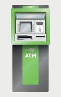 realista vetor atm dentro verde e cinzento cor