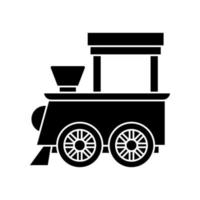 crianças trem ícone vetor. público transporte ilustração placa. Ferrovia símbolo. vetor