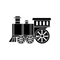 crianças trem ícone vetor. público transporte ilustração placa. Ferrovia símbolo. vetor