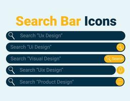 local na rede Internet navegação modelos, na moda procurar Barra ícones, procurar modelo, ícone procurar , procurar Barra vetor baixar
