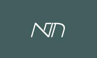 letras do alfabeto iniciais monograma logotipo nm, mn, n e m vetor