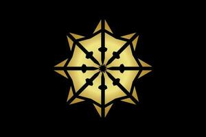 majapahit ouro logotipo. símbolo logotipo vetor Projeto. emblema símbolo vetor Projeto. círculo logotipo Projeto conceito
