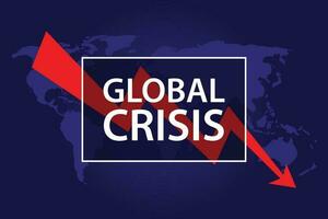 global crise Prêmio vetor ilustração