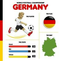 mundo futebol equipe do Alemanha vetor