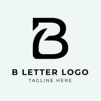 b moderno carta logotipo Projeto conceito vetor