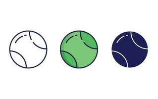 ícone de vetor de bola de tênis
