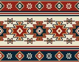 étnico asteca abstrato ikat arte. desatado motivo triângulo divisa padronizar dentro tribal, navajo folk bordado, e mexicano estilo. geométrico arte enfeite design de impressão para tapete, papel de parede, têxtil vetor