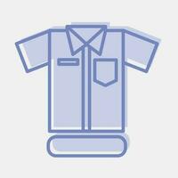 ícone uniforme. escola e Educação elementos. ícones dentro dois tom estilo. Boa para impressões, cartazes, logotipo, anúncio, infográficos, etc. vetor