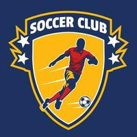 futebol clube bagde logotipo vetor