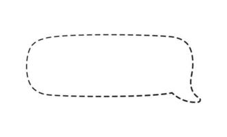 geométrico quadrinho discurso bolha balão fez do pontilhado tracejadas linha conjunto vetor