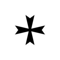 maltês Cruz vetor ícone ilustração