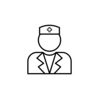 enfermeira masculino vetor ícone ilustração