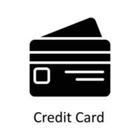 crédito cartão vetor sólido ícones. simples estoque ilustração estoque