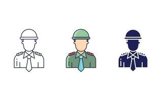 exército Policial vetor ícone
