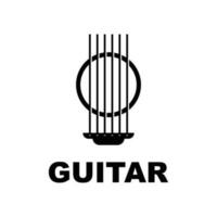 música e banda clássico logotipo, guitarra, música clube vintage logotipo vetor