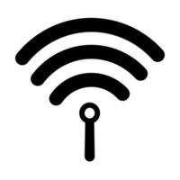 sem fio Wi-fi ou placa para controlo remoto Internet Acesso ícone vetor em branco fundo, plano estilo para gráfico e rede Projeto