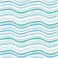 azul água ondas em branco fundo. ondulado linhas. vetor