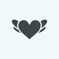 ícone coração. relacionado para decoração símbolo. glifo estilo. simples Projeto editável. simples ilustração vetor