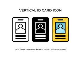vertical identidade cartão ícone ilustração vetor