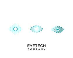 logotipo para a olho tecnologia companhia vetor